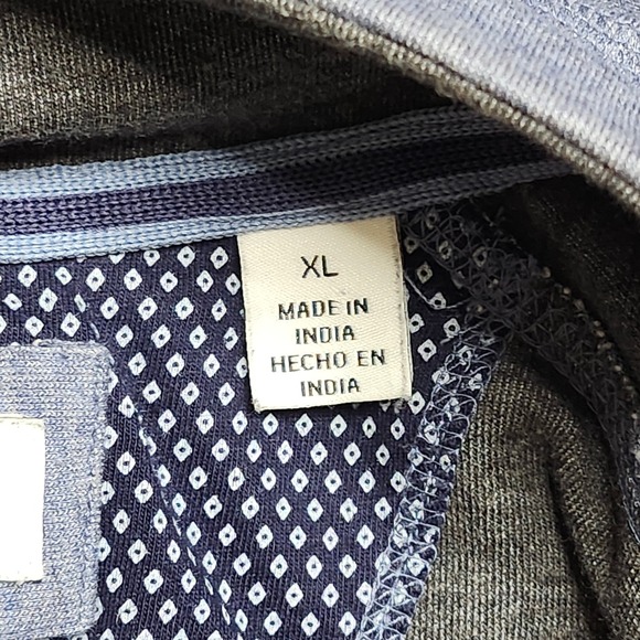 English Laundry Sweater Sweatshirt Mens XL Blue‎ Heathered 1/4 Zip Pullover - Picture 9 of 10